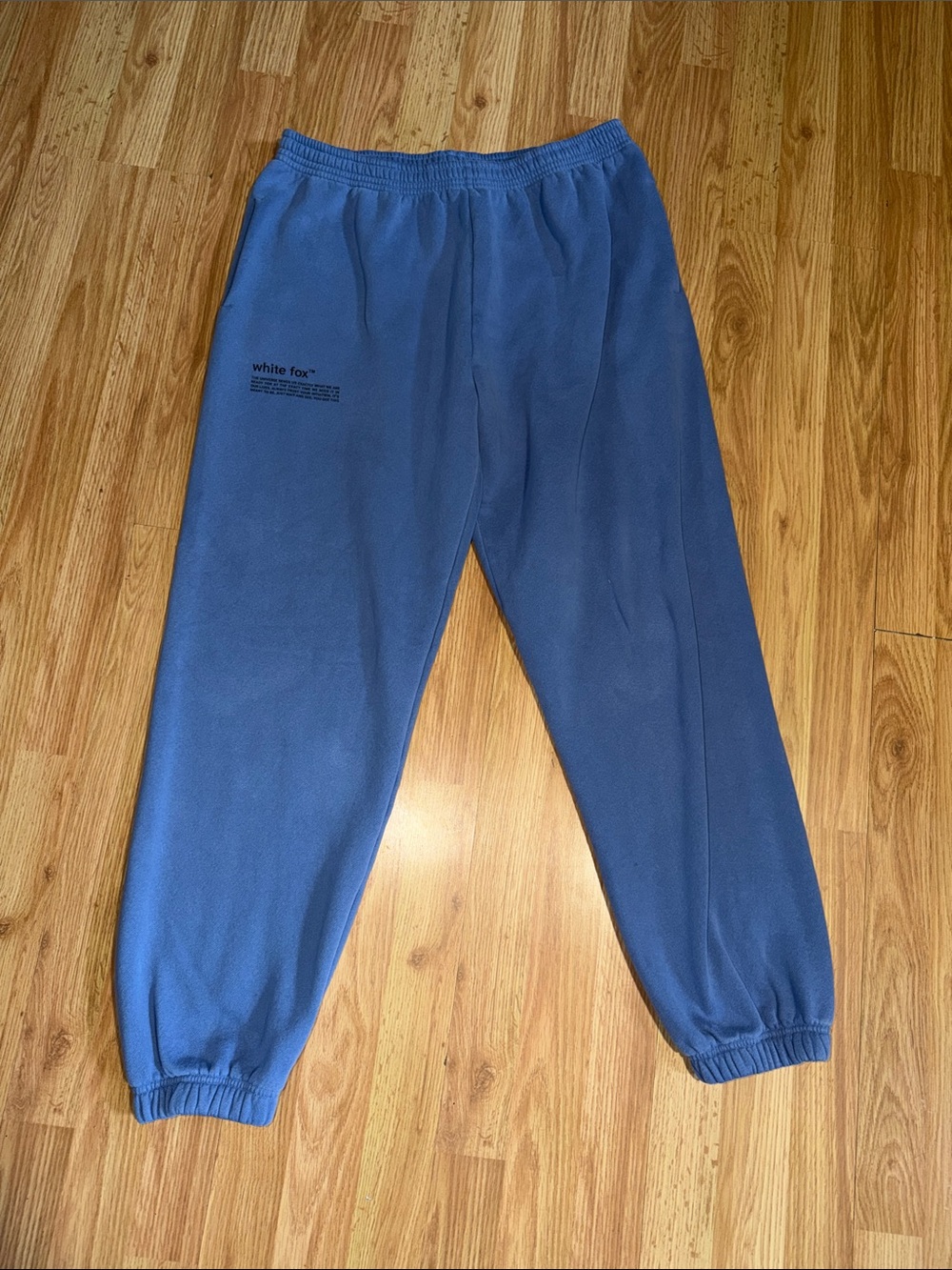 White fox Joggers Sweatpants Size XL
